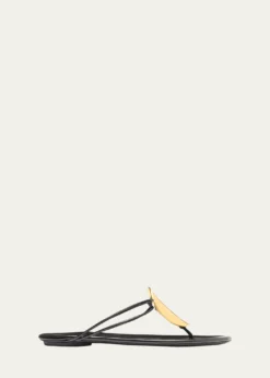 Proenza SchoulerUma Leather Hardware Thong Sandals
