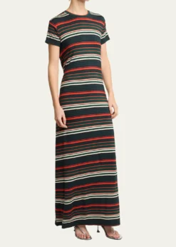 Proenza Schouler White LabelNoelle Striped Stretch Cotton Dress