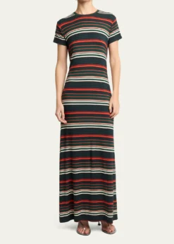 Proenza Schouler White LabelNoelle Striped Stretch Cotton Dress