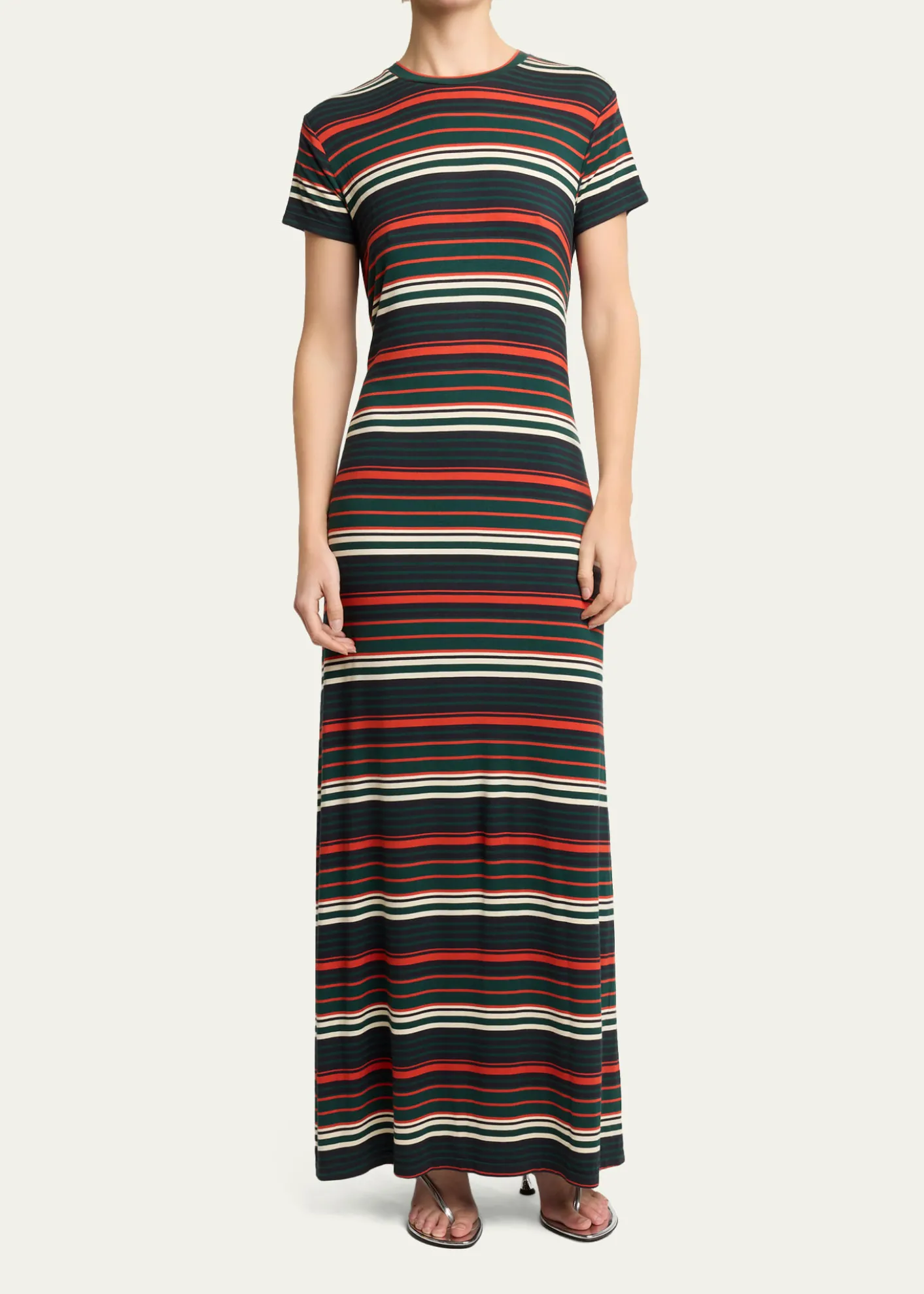 Proenza Schouler White LabelNoelle Striped Stretch Cotton Dress
