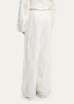 Proenza Schouler White LabelShilo Wide-Leg Pants In Jacquard Cotton