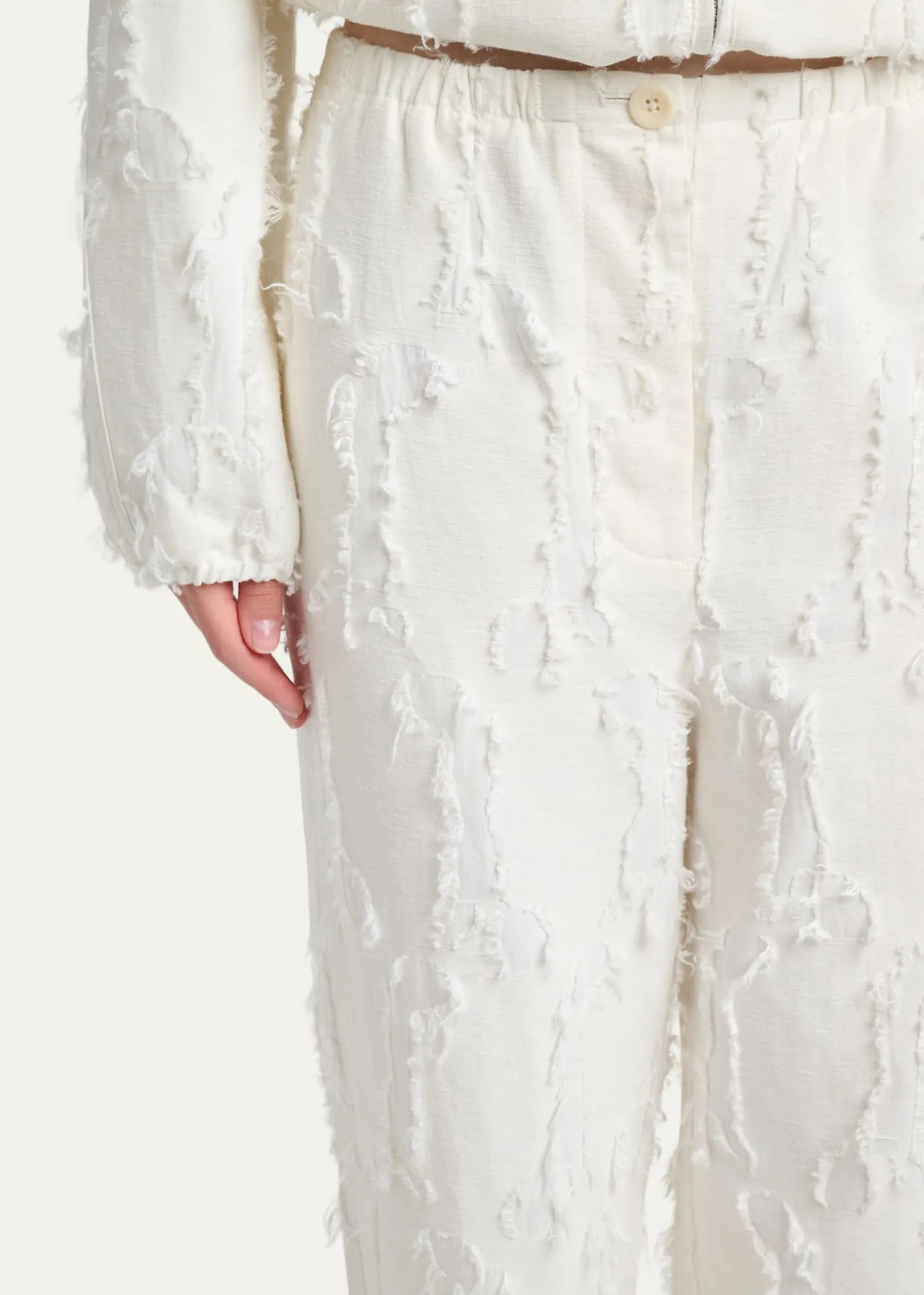 Proenza Schouler White LabelShilo Wide-Leg Pants In Jacquard Cotton