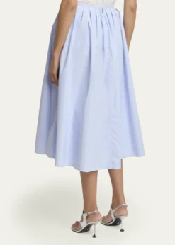 Proenza Schouler White LabelAustin A-Line Technical Cotton Skirt