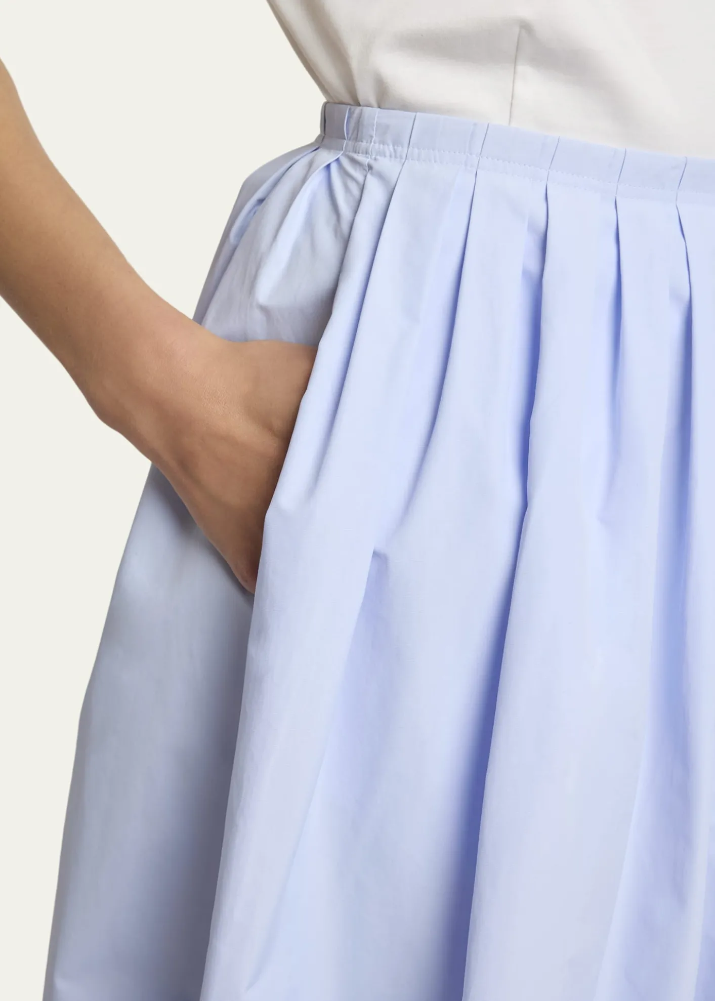 Proenza Schouler White LabelAustin A-Line Technical Cotton Skirt