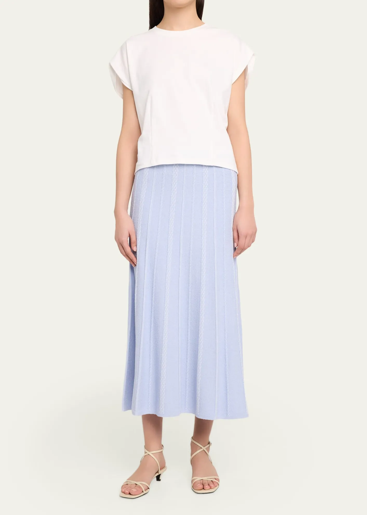 Proenza Schouler White LabelMorena Textured Knit Midi Skirt
