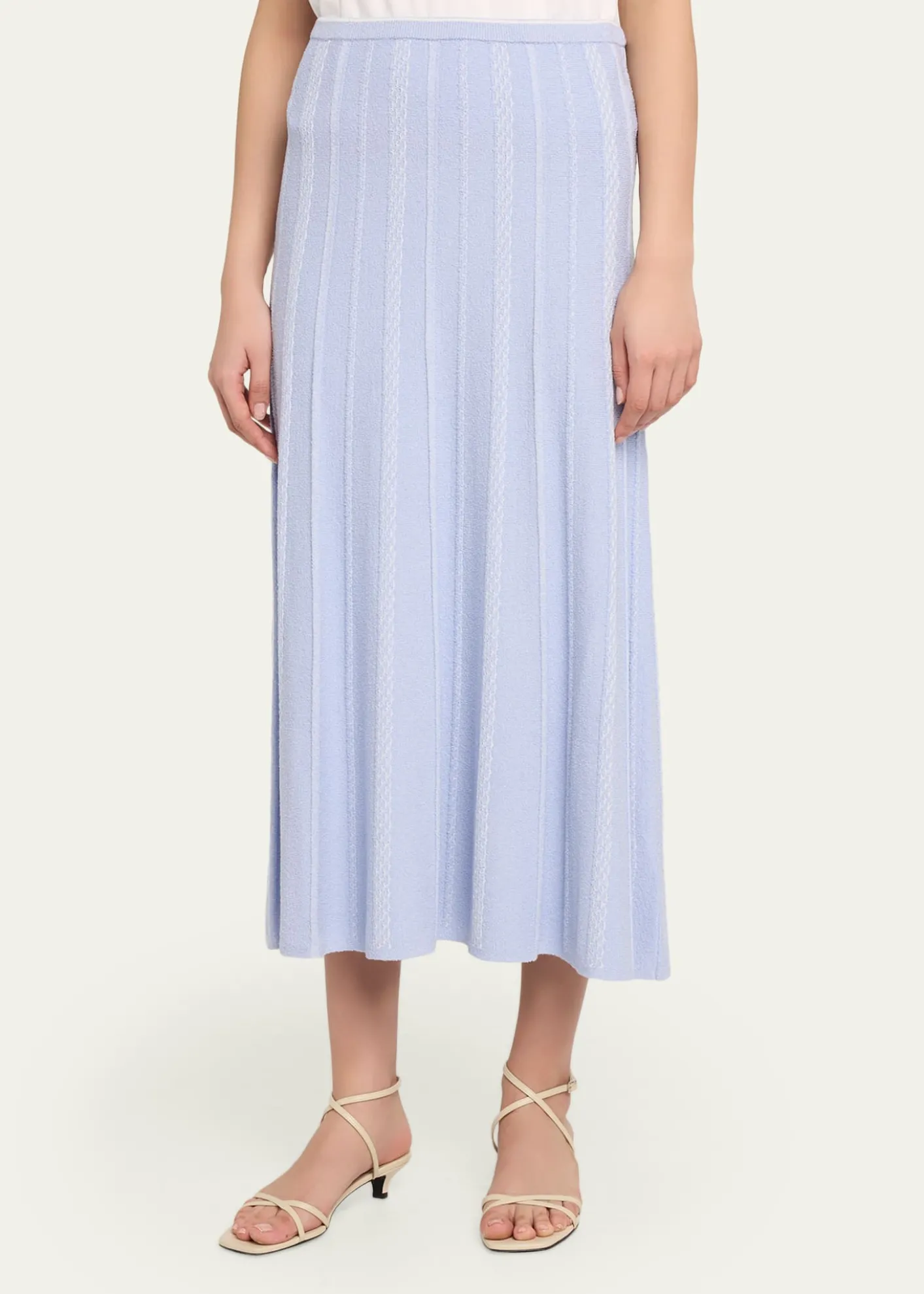 Proenza Schouler White LabelMorena Textured Knit Midi Skirt