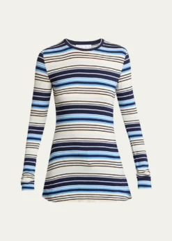 Proenza Schouler White LabelMae Top In Striped Jersey
