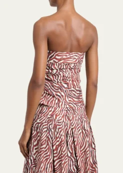 Proenza Schouler White LabelMaisy Strapless Ruched Top in Poplin