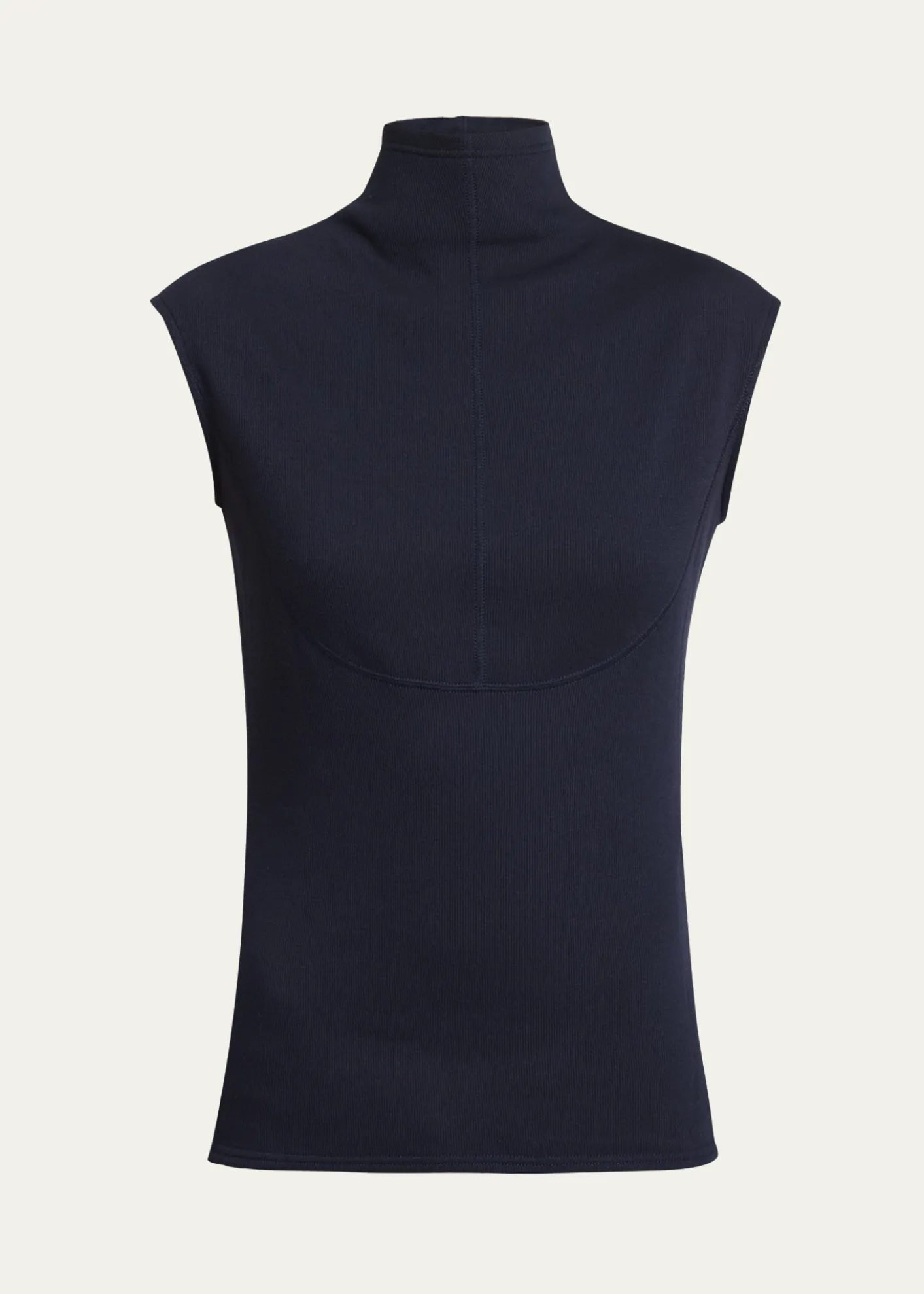 Proenza Schouler White LabelZane Sleeveless Brushed Rib Turtleneck