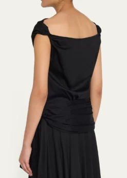 Proenza SchoulerZafira Twisted Mercerized Cotton Jersey Top