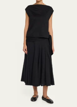 Proenza SchoulerZafira Twisted Mercerized Cotton Jersey Top