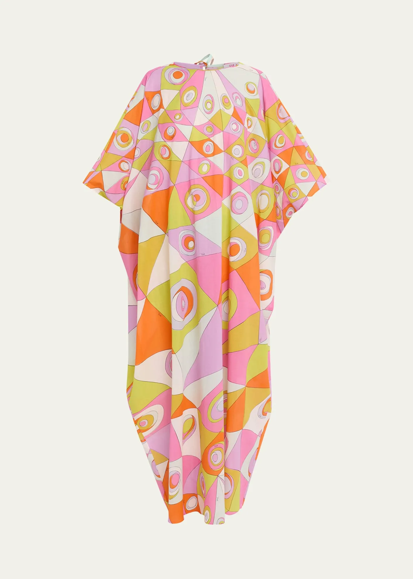 PucciOcchi-Print Cotton Muslin Maxi Caftan Dress