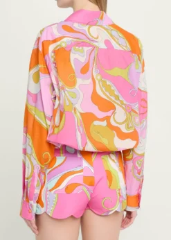 PucciOrchidee Cotton Muslin Button-Down Shirt