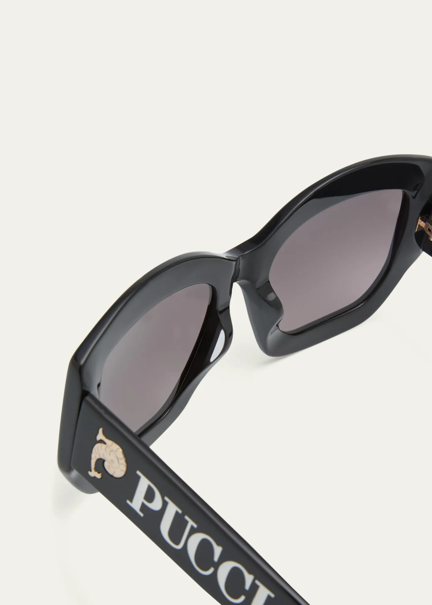 PucciOversized Logo Acetate & Metal Sunglasses