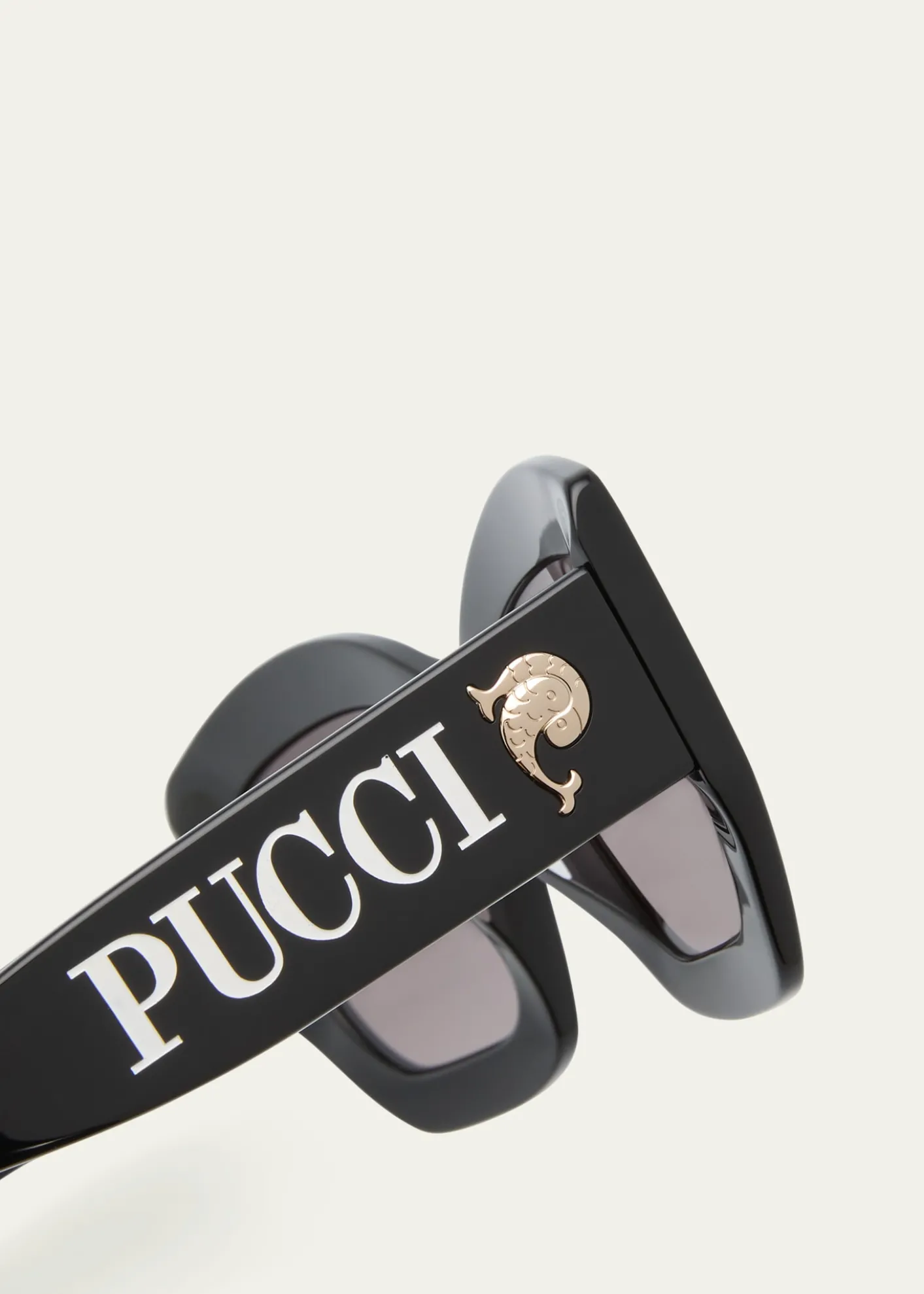PucciOversized Logo Acetate & Metal Sunglasses