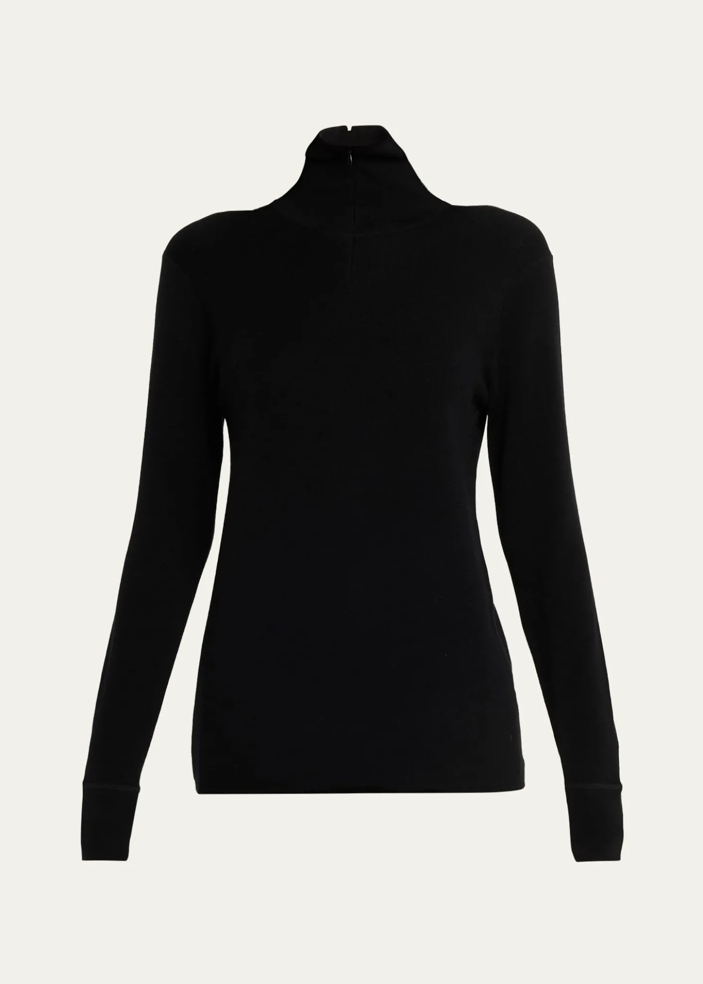 6397Quarter-Zip Turtleneck Sweater