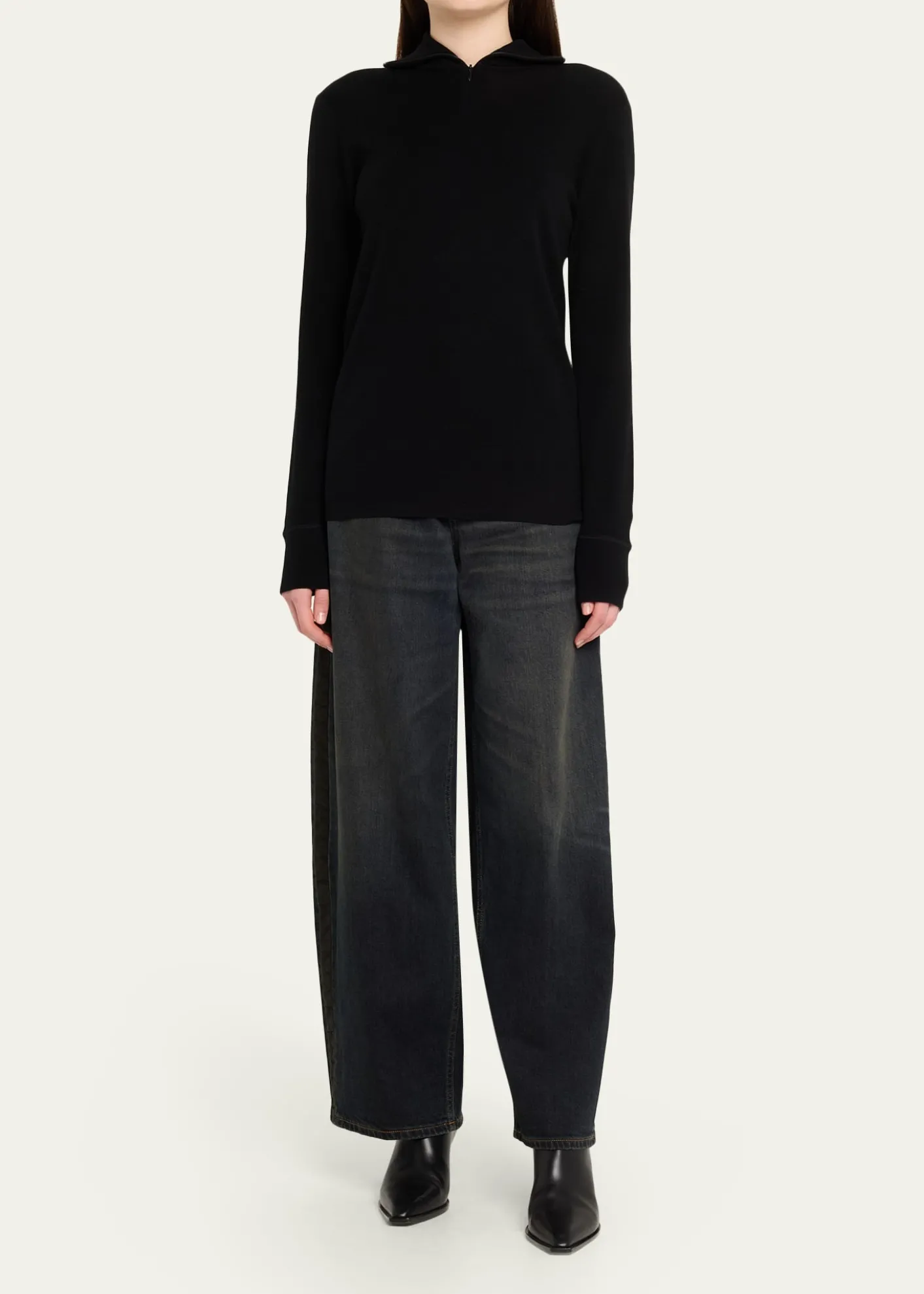 6397Quarter-Zip Turtleneck Sweater