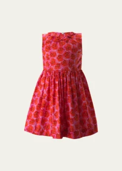 Rachel RileyGirl's Classic Rose-Print Sleeveless Dress, Size 2-10