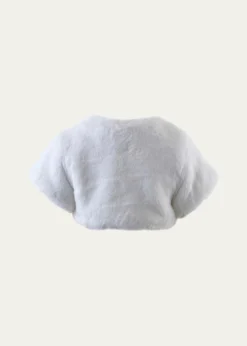 Rachel RileyGirl's Diamante Faux Fur Bolero, Size 2-14