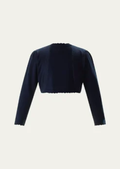 Rachel RileyGirl's Scalloped Trim Bolero, Size 2-10