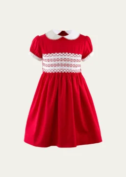 Rachel RileyGirl's Smocked Festive Dress, Size 2-10