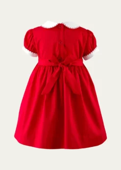 Rachel RileyGirl's Smocked Festive Dress W/ Bloomers, Size 6M-24M