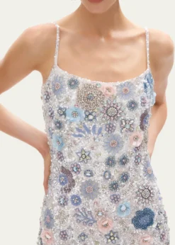 Rachel GilbertFrancesca Beaded Fit & Flare Mini Dress