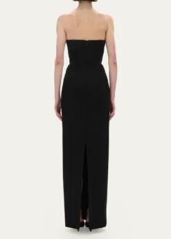 Rachel GilbertLucca Sequin Sculpture Strapless Column Gown