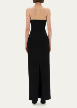 Rachel GilbertMirage Floral-Embellished Strapless Column Gown
