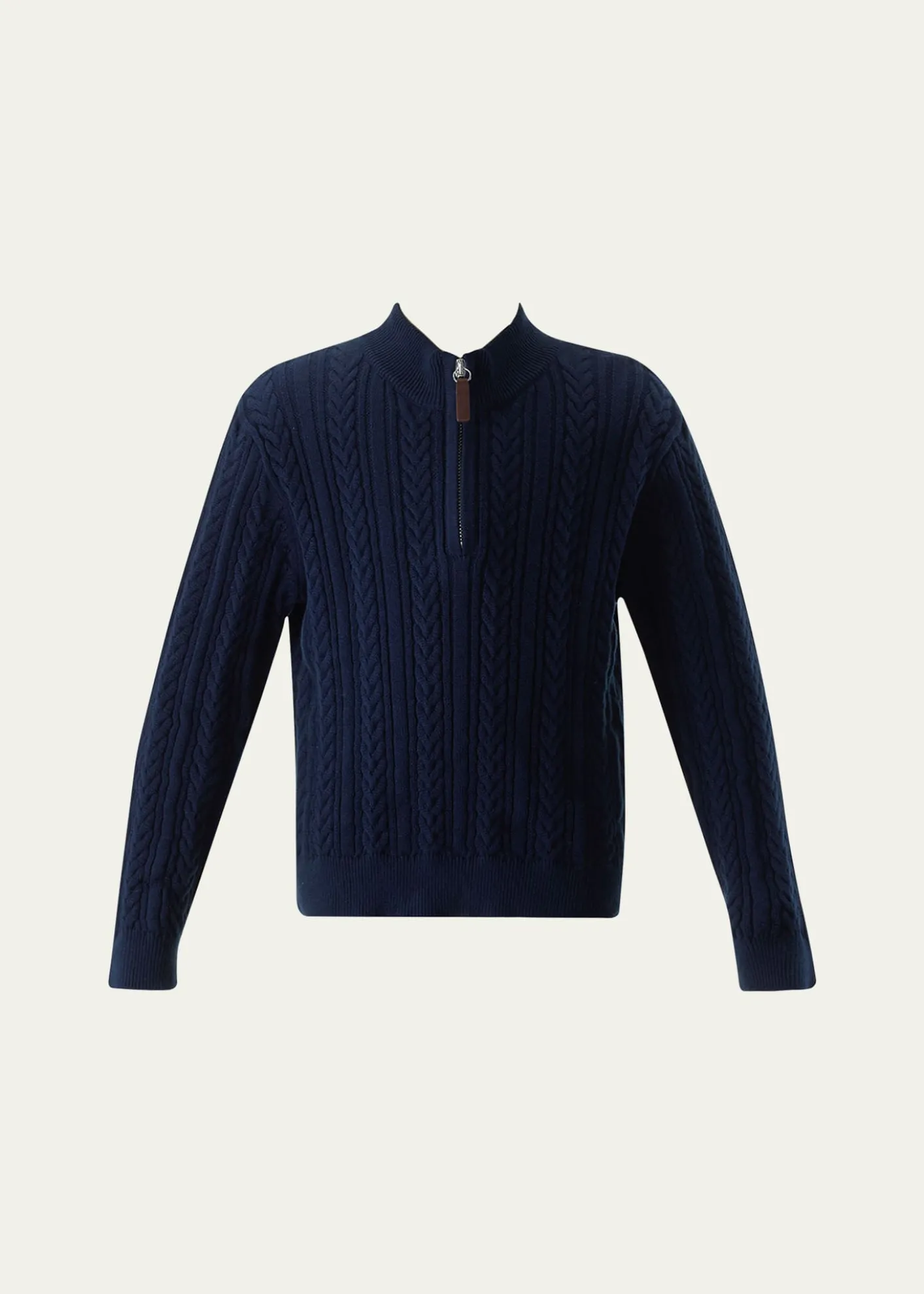 Rachel RileyBoy's Half-Zip Cable-Knit Sweater, Size 2-10