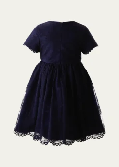 Rachel RileyGirl's Lace Scalloped Party Dress, Size 2-14