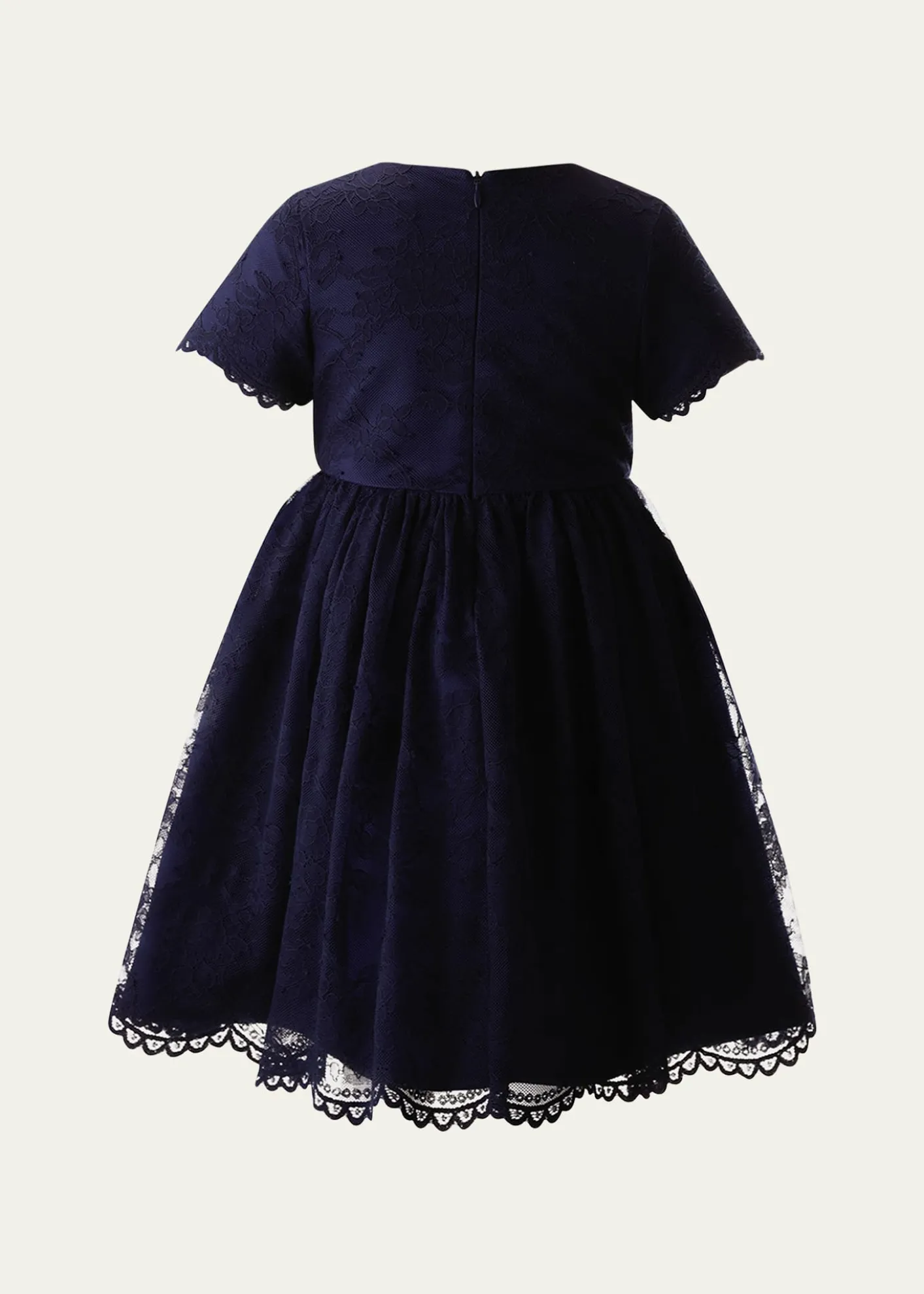Rachel RileyGirl's Lace Scalloped Party Dress, Size 2-14
