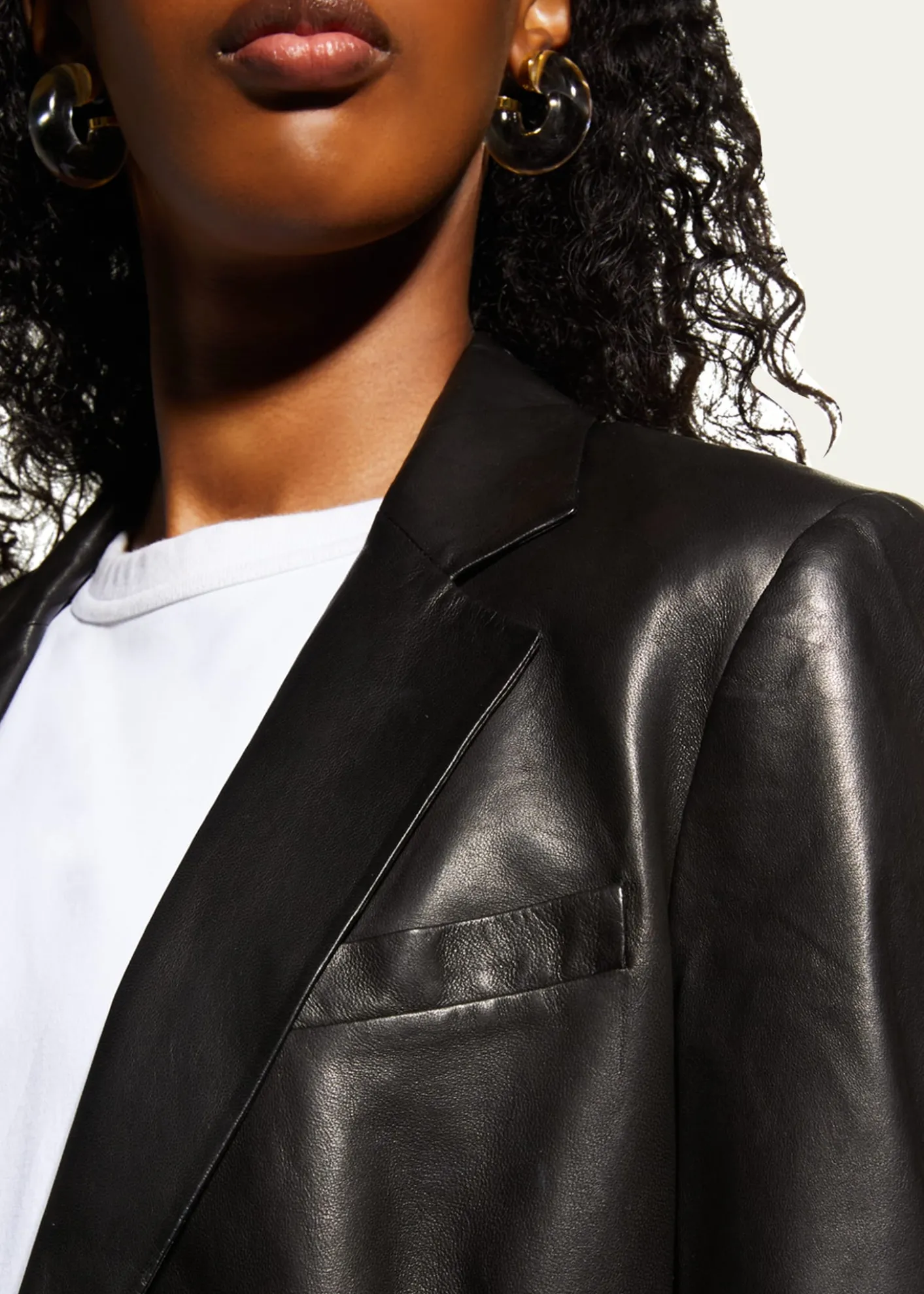 Rag & BoneCharles Lambskin Leather Blazer