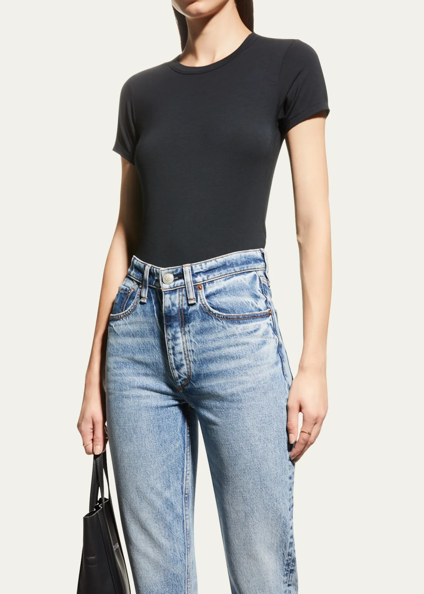 Rag & BoneLuca Slim Short-Sleeve Baby Tee