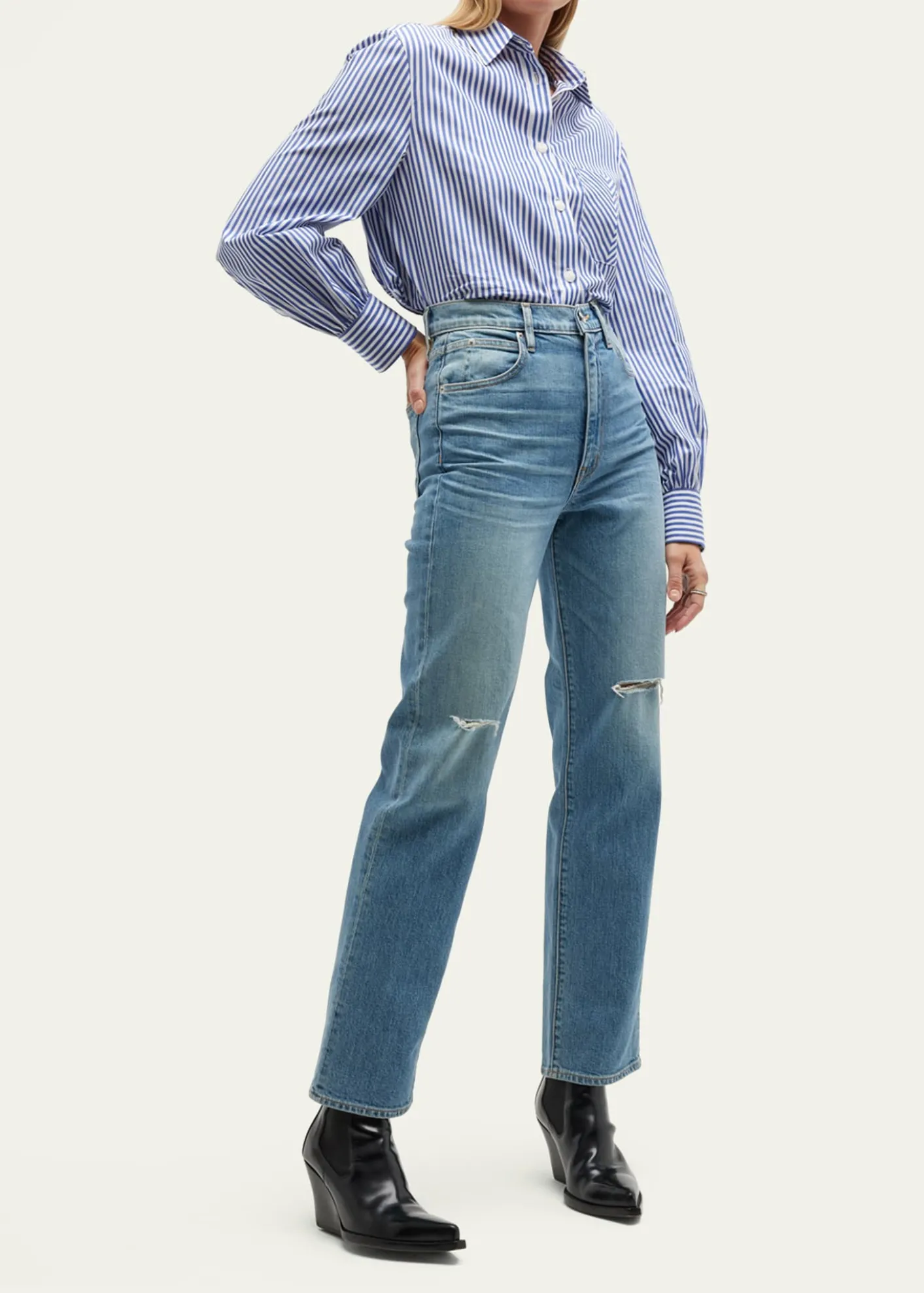 Rag & BoneMaxine Striped Button-Front Shirt