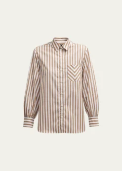 Rag & BoneMaxine Striped Button-Front Shirt