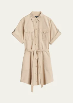 Rag & BoneRoxanne Short Sleeve Mini Utility Dress