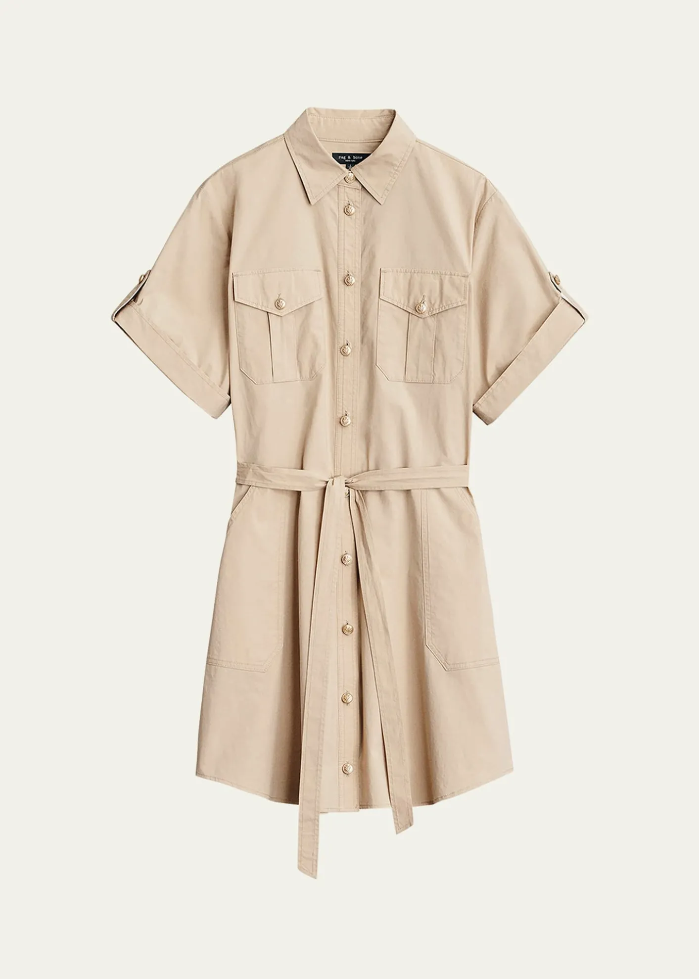 Rag & BoneRoxanne Short Sleeve Mini Utility Dress