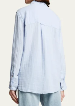 RailsEllis Gauze Cotton Button Down Shirt