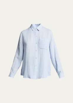 RailsEllis Gauze Cotton Button Down Shirt