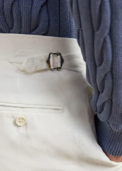 Ralph Lauren Purple LabelGregory Hand-Tailored Linen Trouser