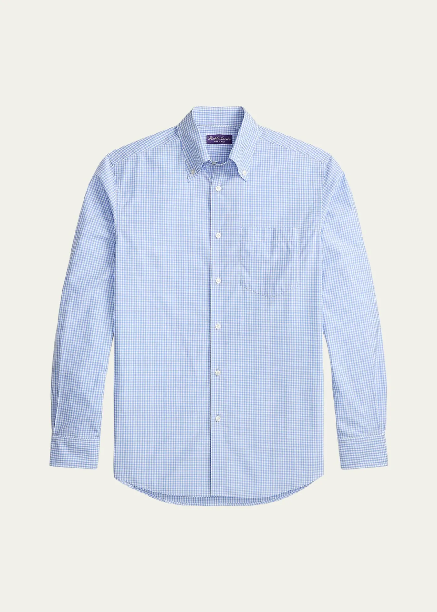 Ralph Lauren Purple LabelMicro-Gingham Shirt