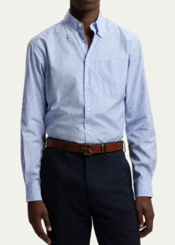 Ralph Lauren Purple LabelMicro-Gingham Shirt