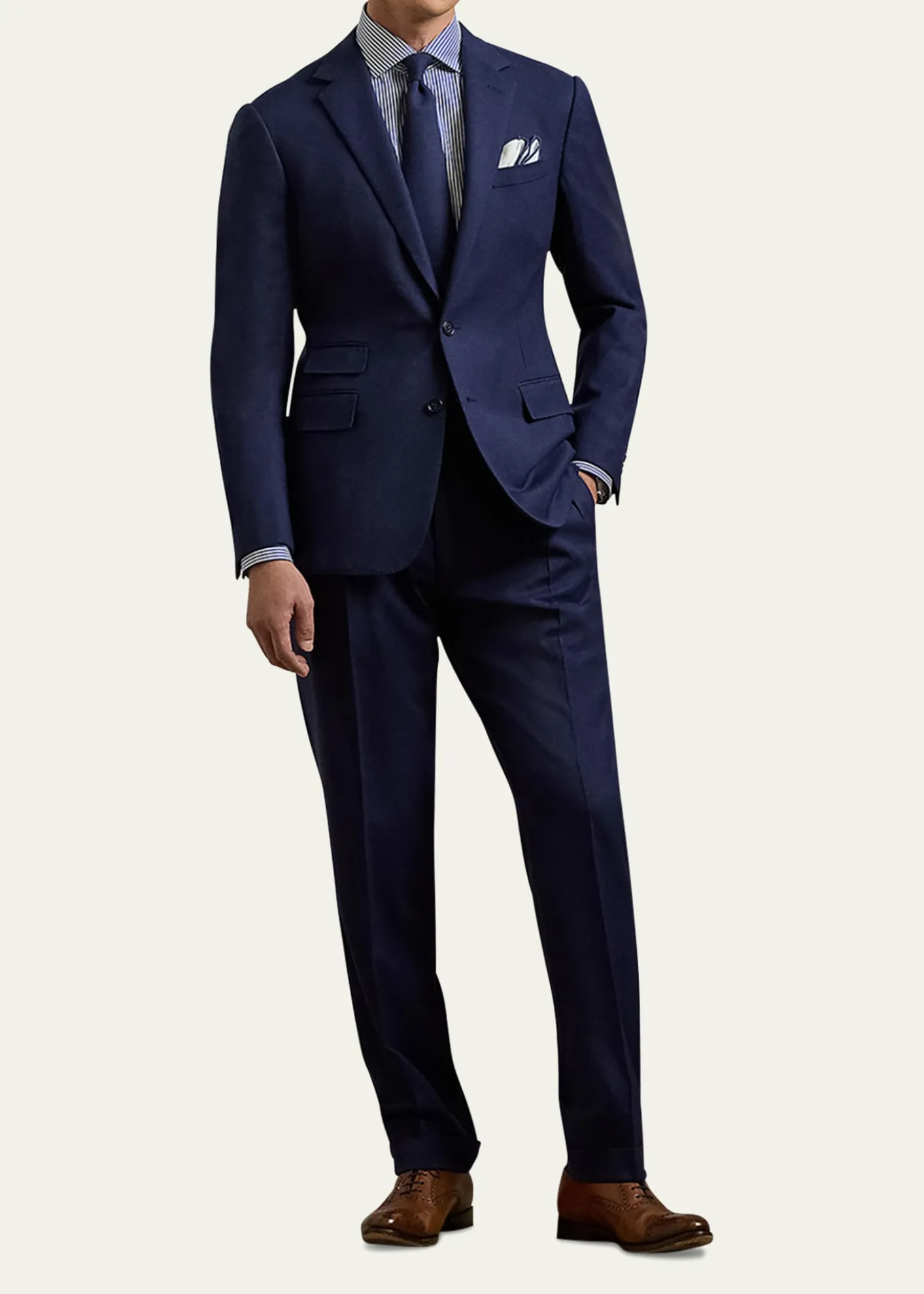 Ralph Lauren Purple LabelMen's Kent Handmade Escorial Wool Suit