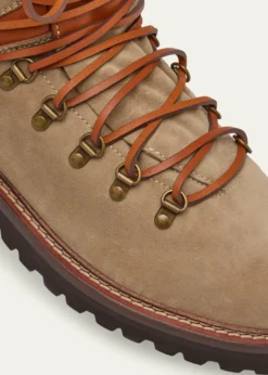 Ralph Lauren Purple LabelHalpin Shearling-Trim Calf-Suede Boot