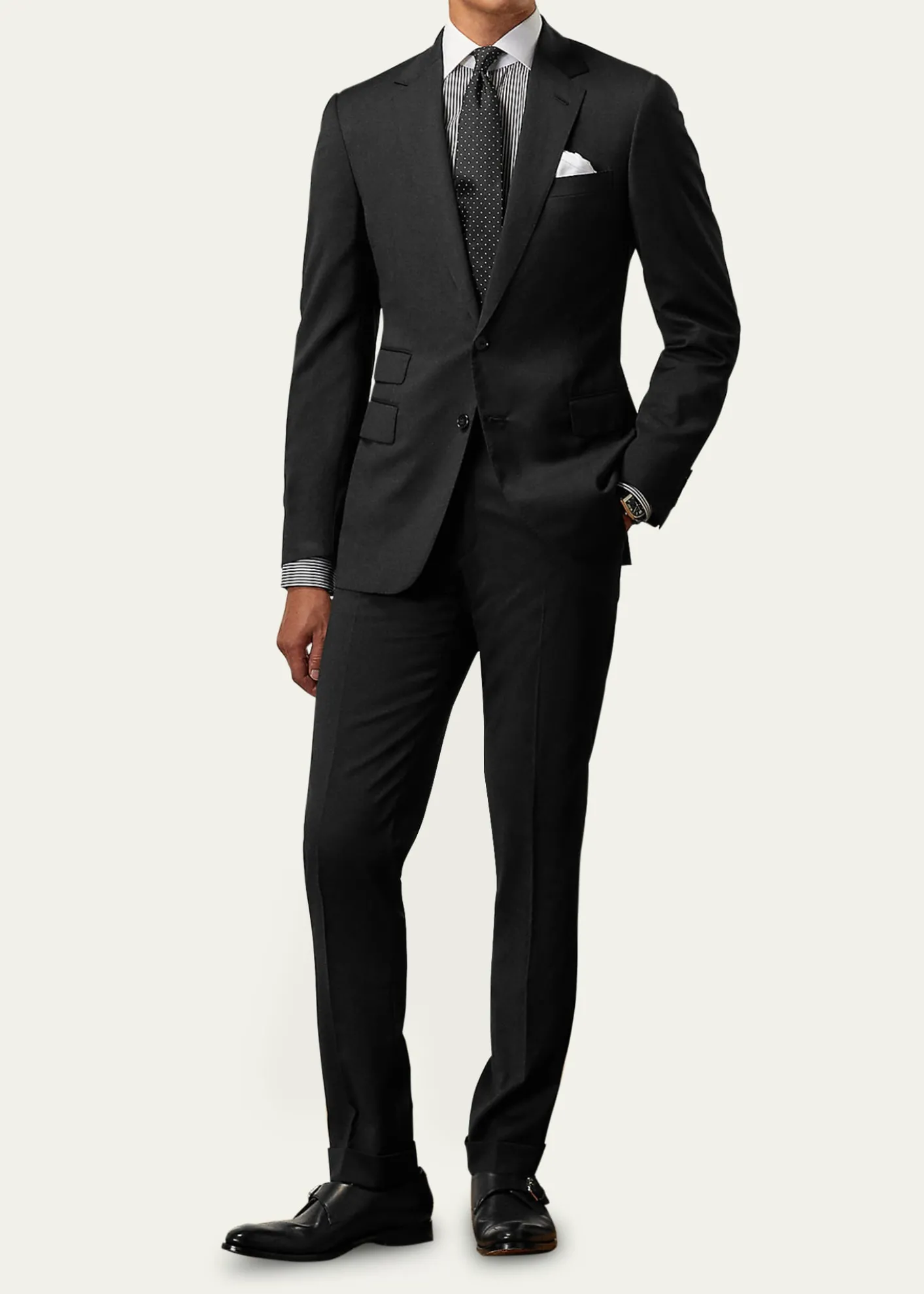 Ralph Lauren Purple LabelGregory Hand-Tailored Wool Serge Suit
