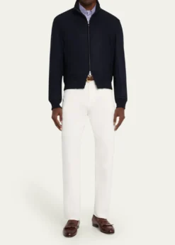 Ralph Lauren Purple LabelFelton Cashmere Bomber Jacket
