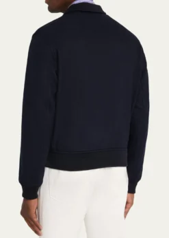 Ralph Lauren Purple LabelFelton Cashmere Bomber Jacket