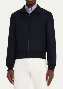 Ralph Lauren Purple LabelFelton Cashmere Bomber Jacket