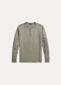 Ralph Lauren Purple LabelMen's Long-Sleeve Henley Shirt